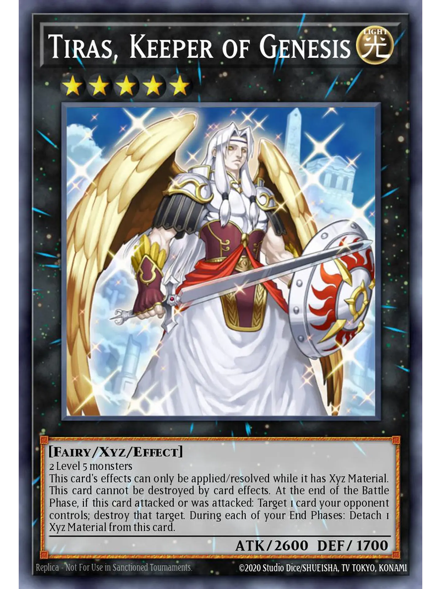 Tiras, Keeper of Genesis - BLGG-EN094 - Starlight Rare 1st Edition 1