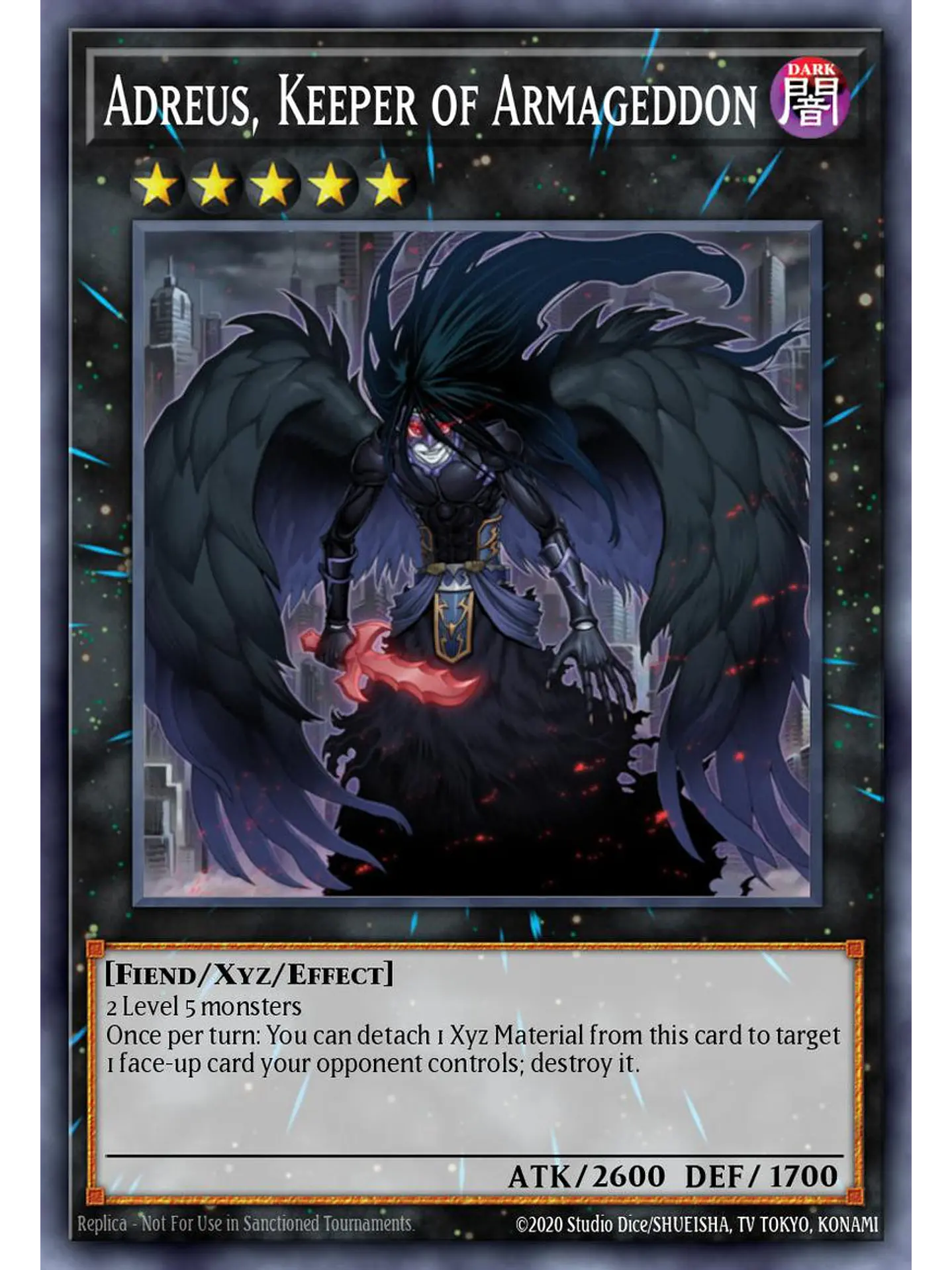 Adreus, Keeper of Armageddon - BLGG-EN096 - Ultra Rare 1st Edition 1