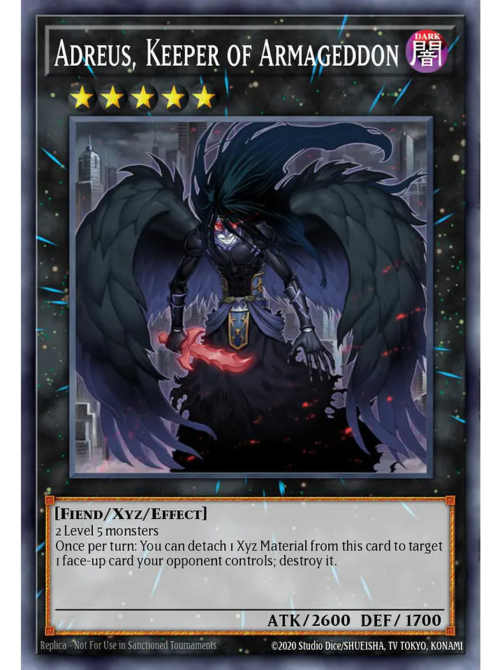 Adreus, Keeper of Armageddon - BLGG-EN096 - Ultra Rare 1st Edition 1