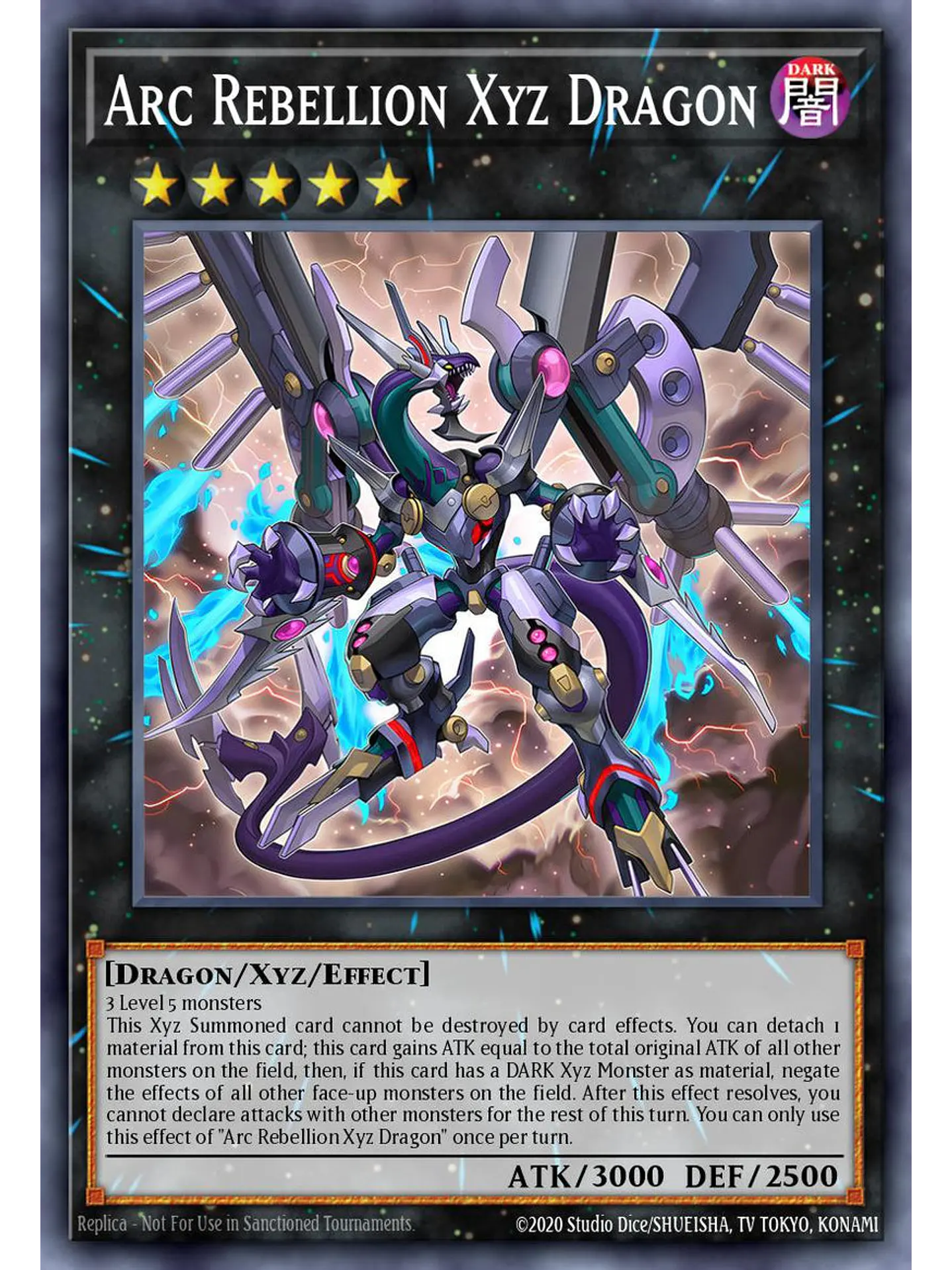 Arc Rebellion Xyz Dragon - BLGG-EN100 - Ultra Rare 1st Edition 1