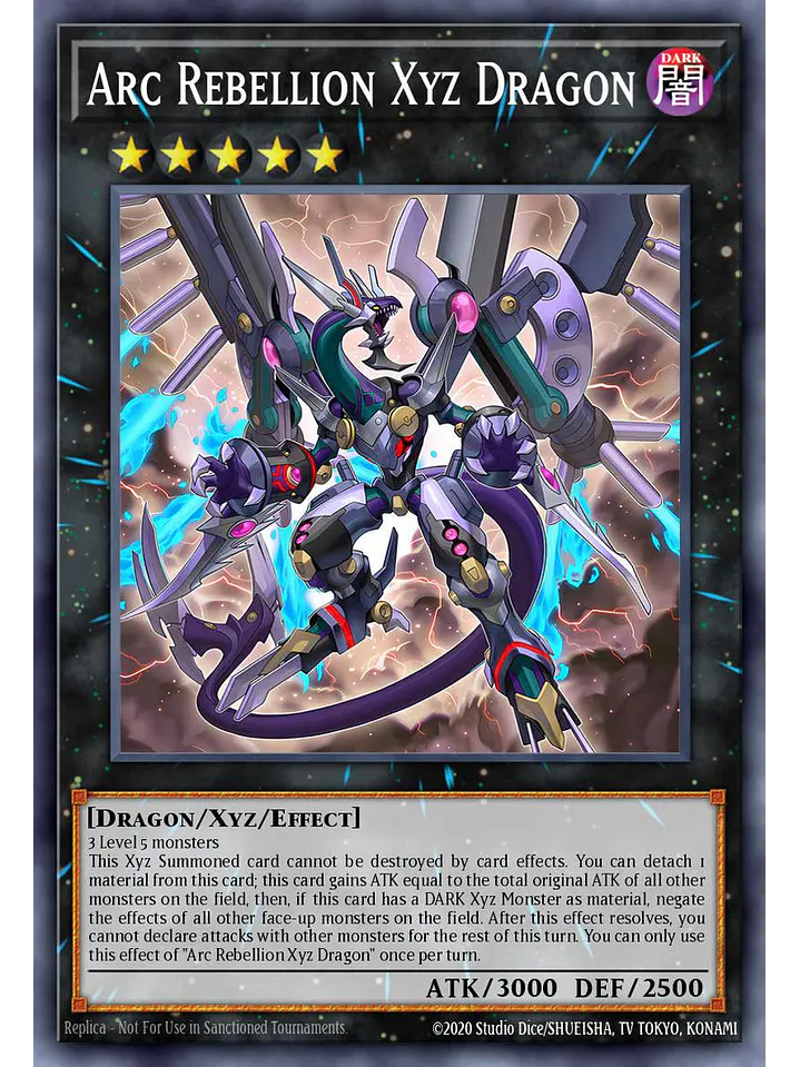 Arc Rebellion Xyz Dragon - BLGG-EN100 - Ultra Rare 1st Edition 1