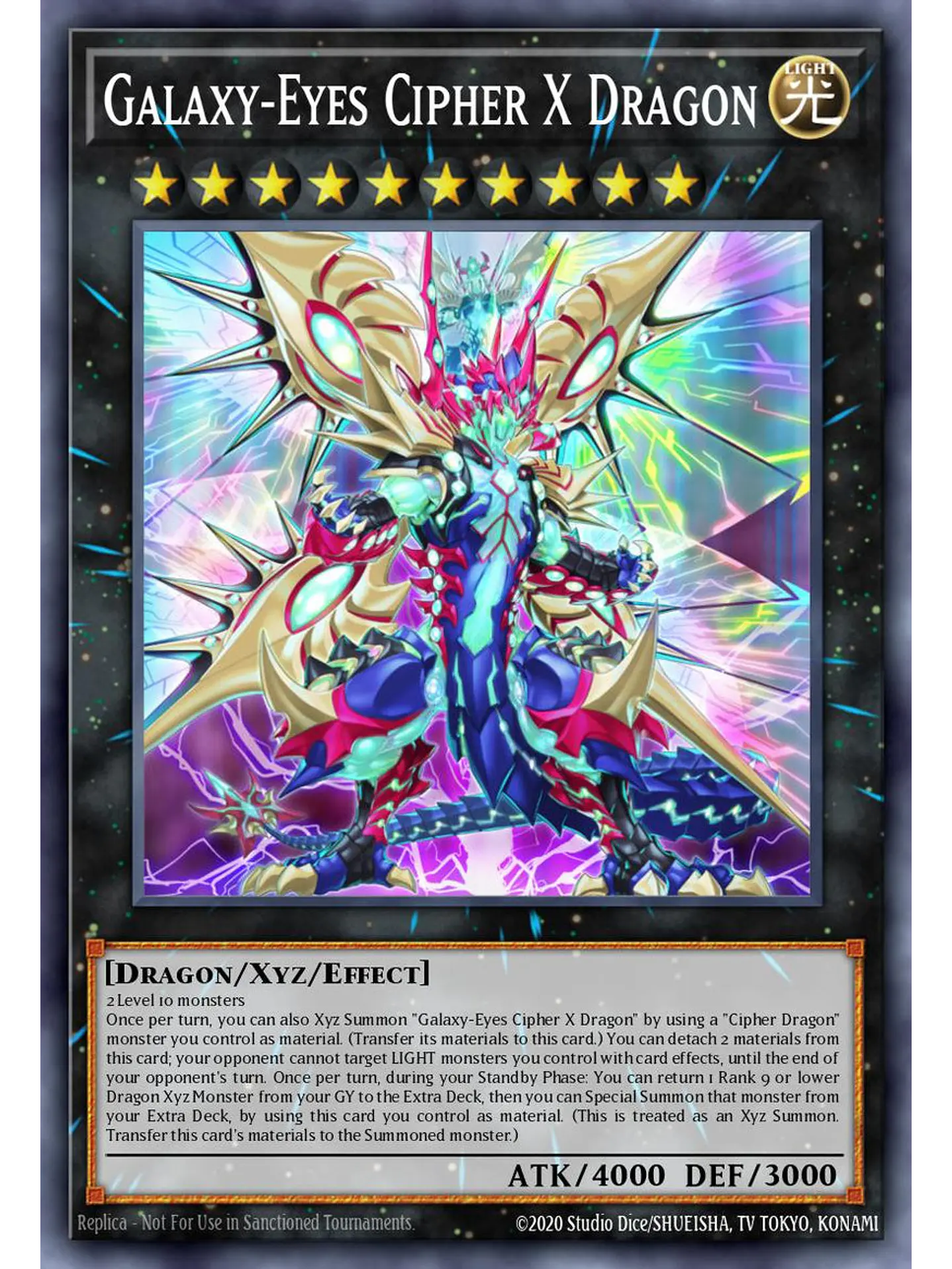 Galaxy-Eyes Cipher X Dragon - BLGG-EN101 - Secret Rare 1st Edition 1