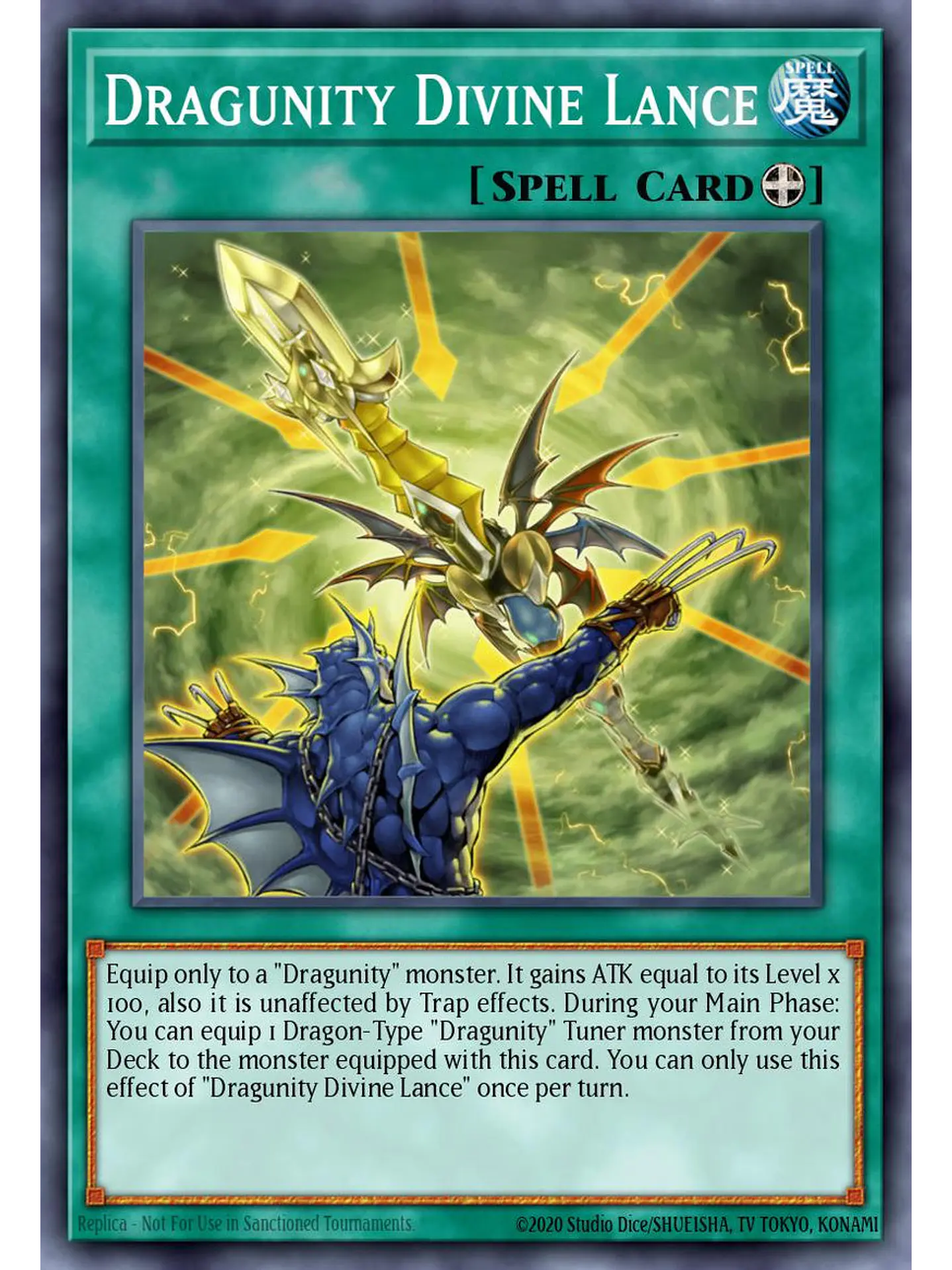 Dragunity Divine Lance - BLGG-EN113 - Ultra Rare 1st Edition 1
