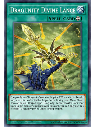 Dragunity Divine Lance - BLGG-EN113 - Ultra Rare 1st Edition
