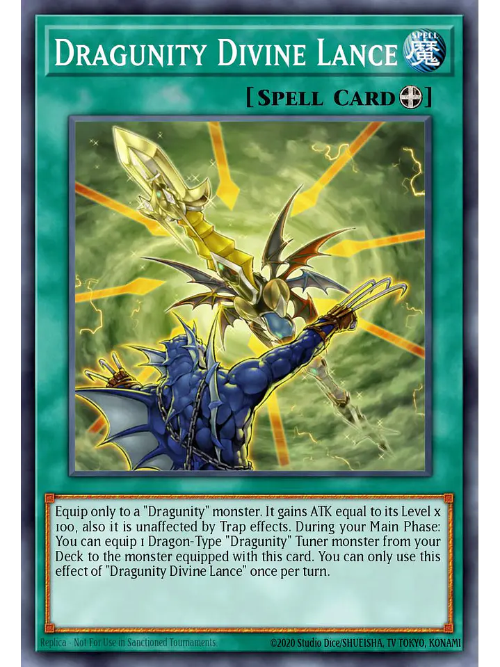 Dragunity Divine Lance - BLGG-EN113 - Ultra Rare 1st Edition 1