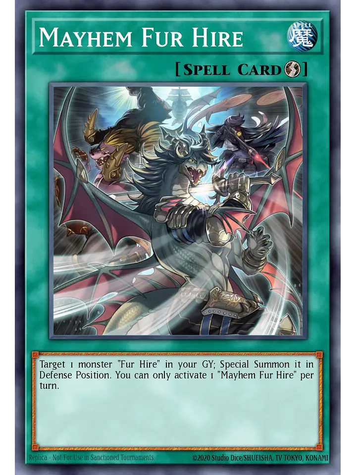 Mayhem Fur Hire - BLGG-EN116 - Starlight Rare 1st Edition 1