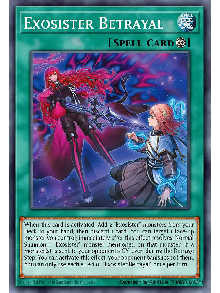 Exosister Betrayal - BLGG-EN130 - Ultra Rare 1st Edition 1