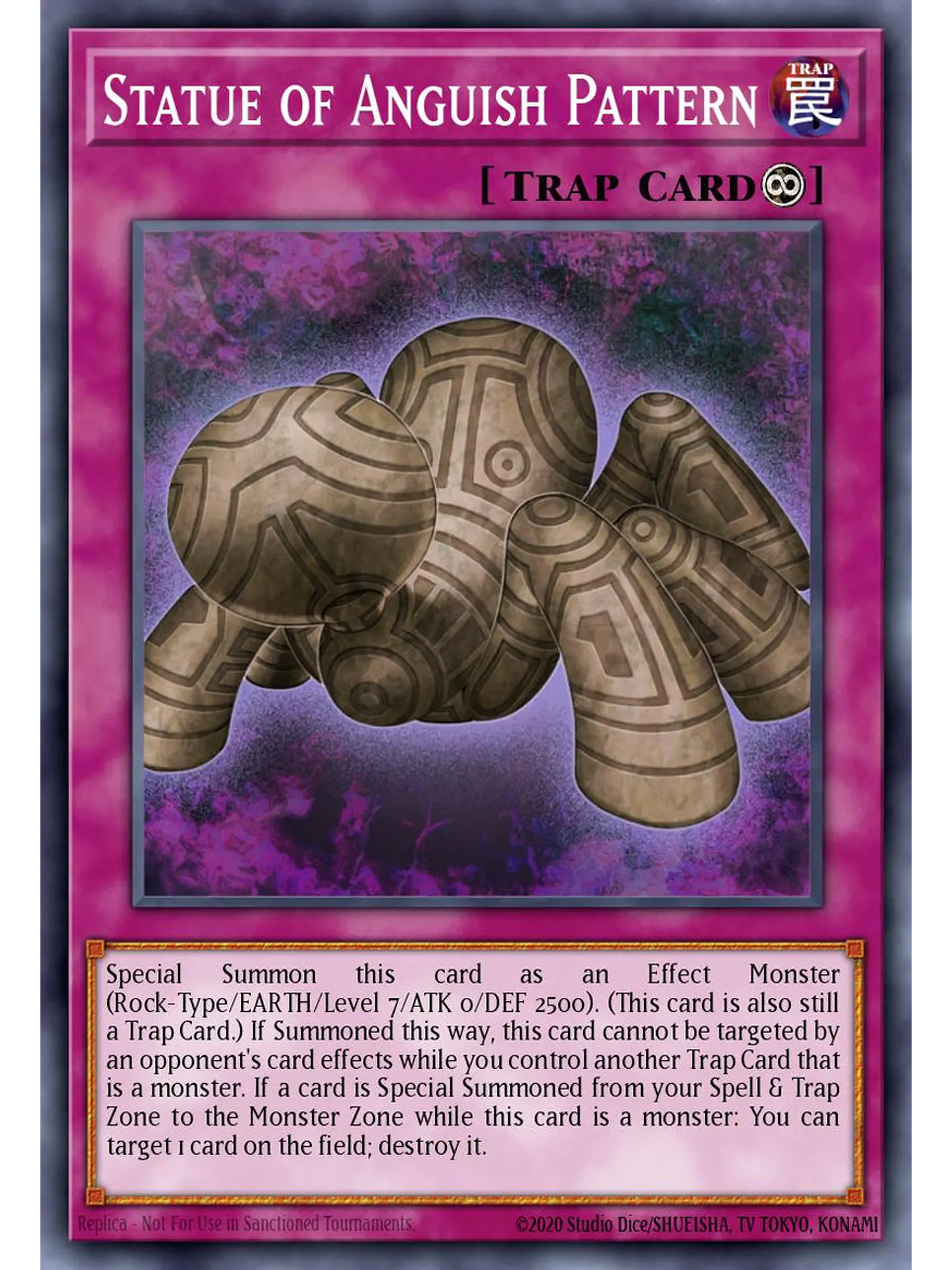 Statue of Anguish Pattern - BLGG-EN132 - Ultra Rare 1st Edition 1