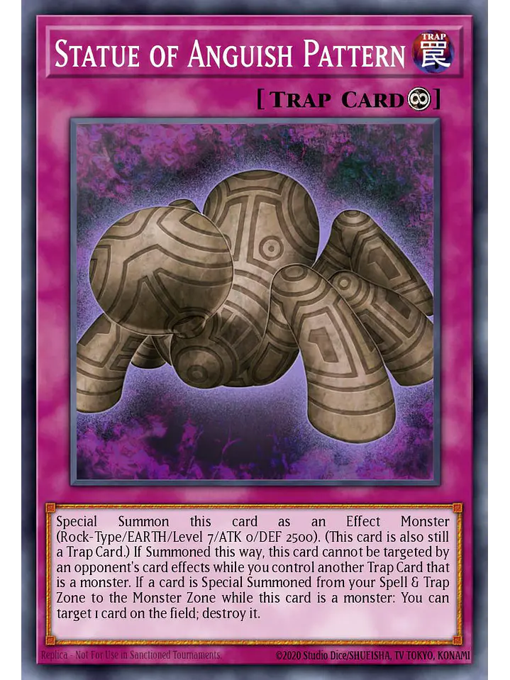 Statue of Anguish Pattern - BLGG-EN132 - Ultra Rare 1st Edition 1