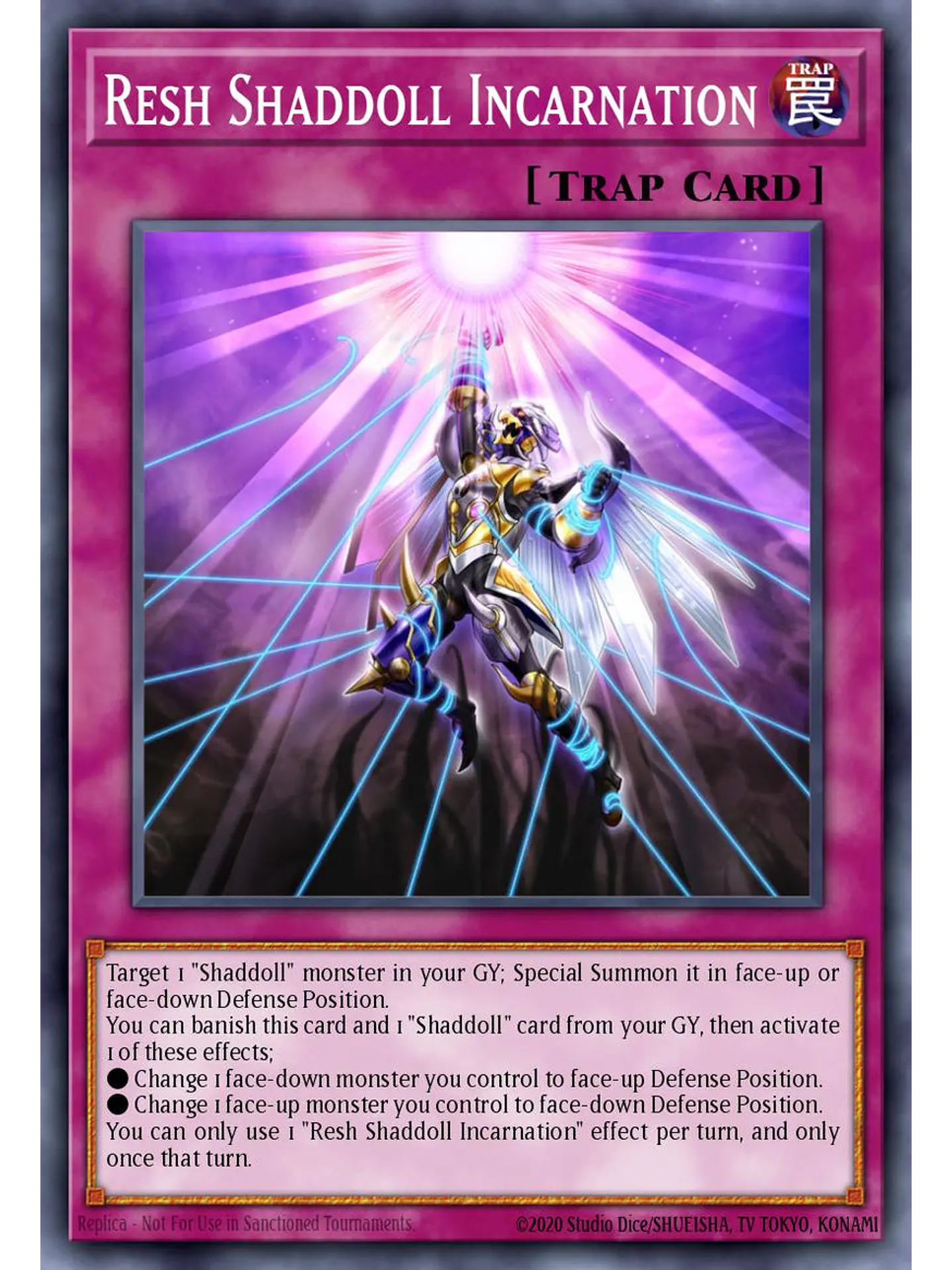Resh Shaddoll Incarnation - BLGG-EN134 - Ultra Rare 1st Edition 1