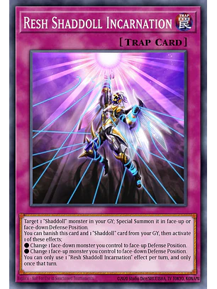 Resh Shaddoll Incarnation - BLGG-EN134 - Ultra Rare 1st Edition