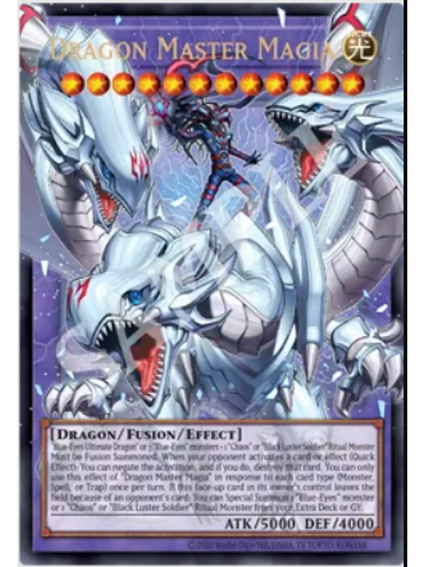 Dragon Master Magia (extended art) - BLGG-EN137 - Starlight Rare 1st Edition 1