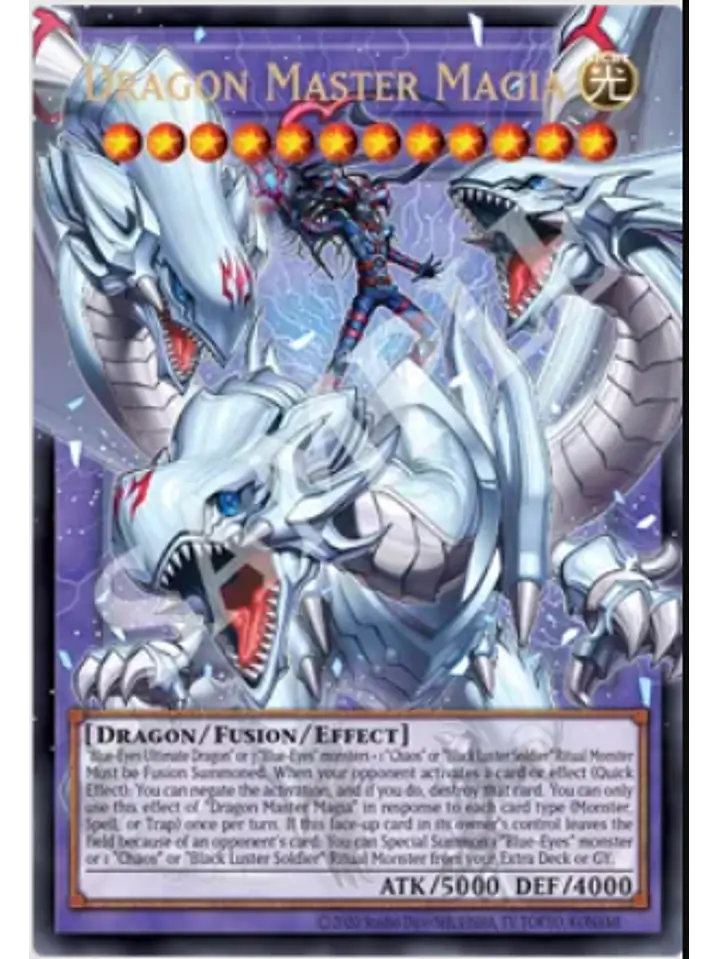 Dragon Master Magia (extended art) - BLGG-EN137 - Starlight Rare 1st Edition 1
