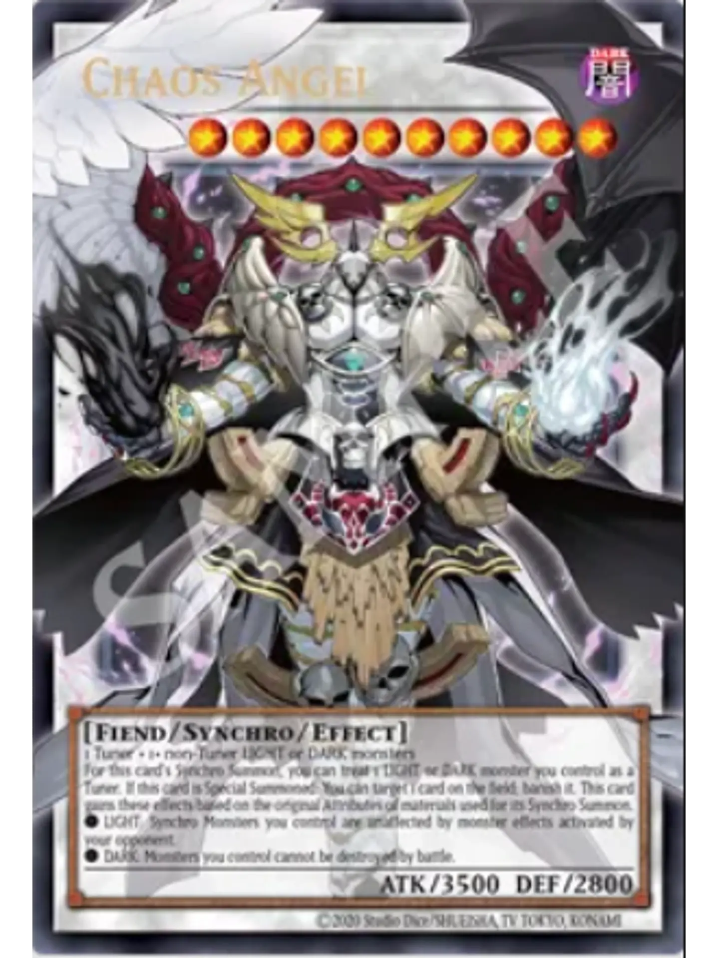 Chaos Angel (extended art) - BLGG-EN143 - Starlight Rare 1st Edition 1