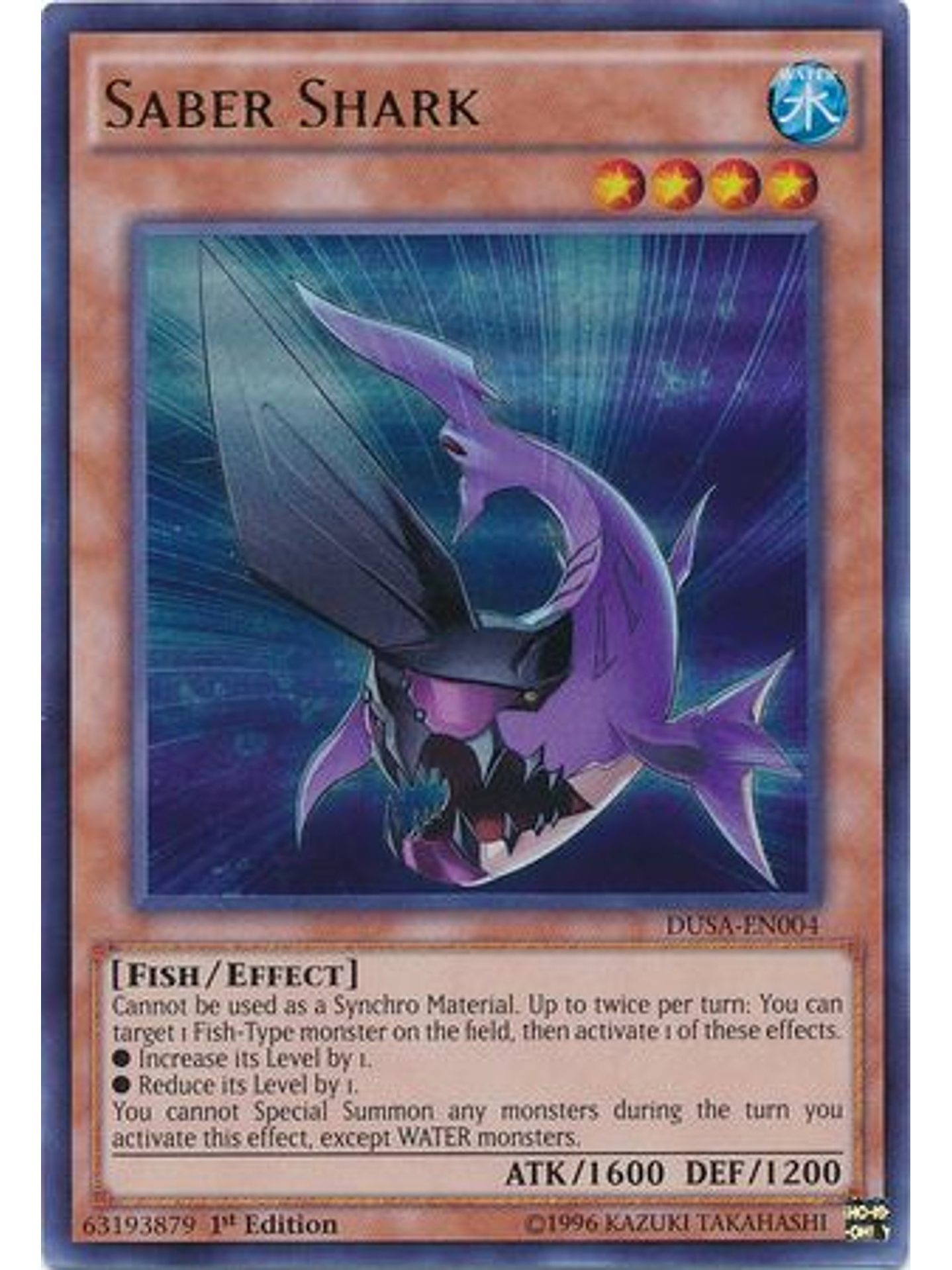 Saber Shark - DUSA-EN004 - Ultra Rare 1st Edition 1