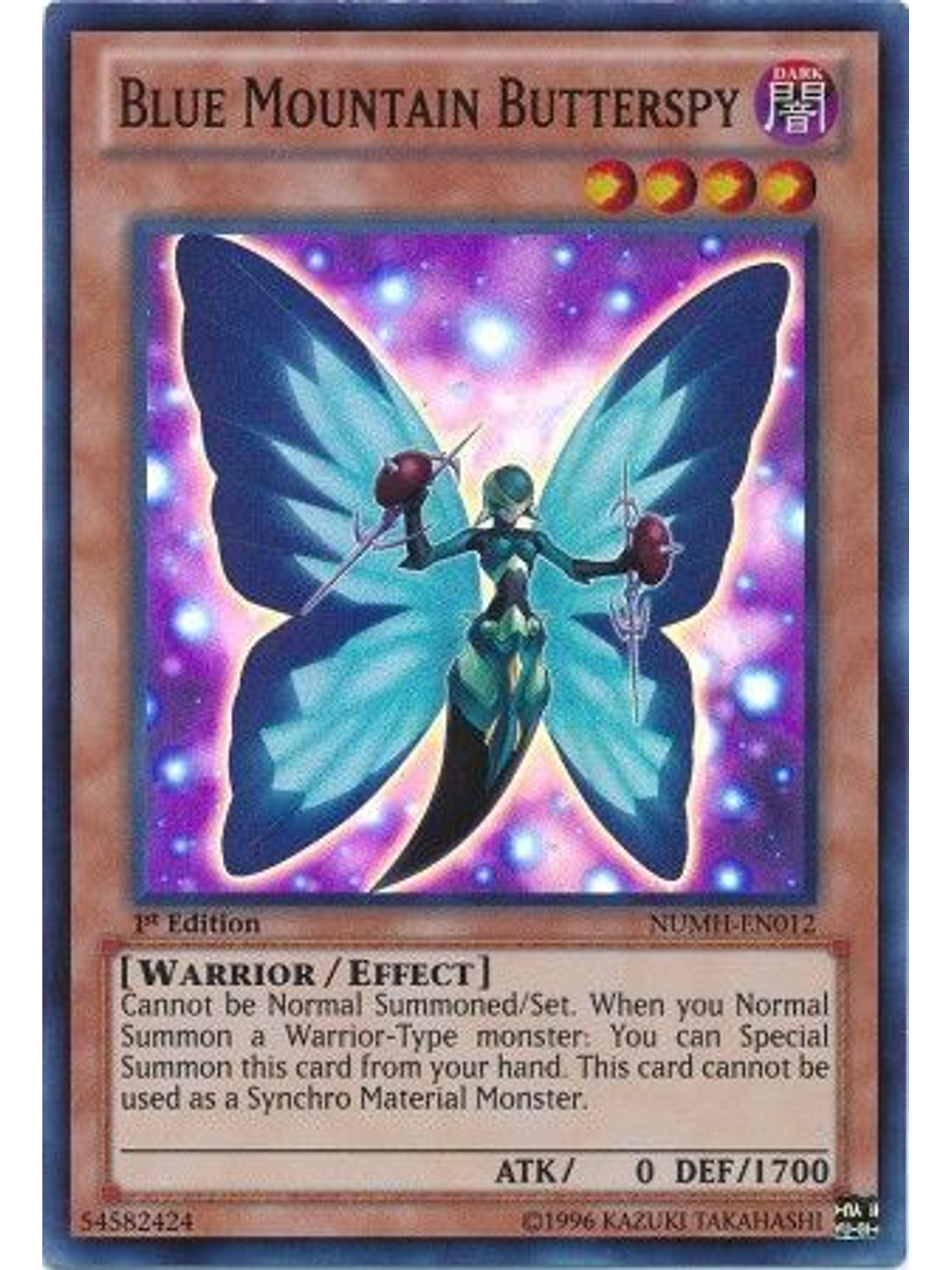 Blue Mountain Butterspy - NUMH-EN012 - Super Rare 1st Edition 1