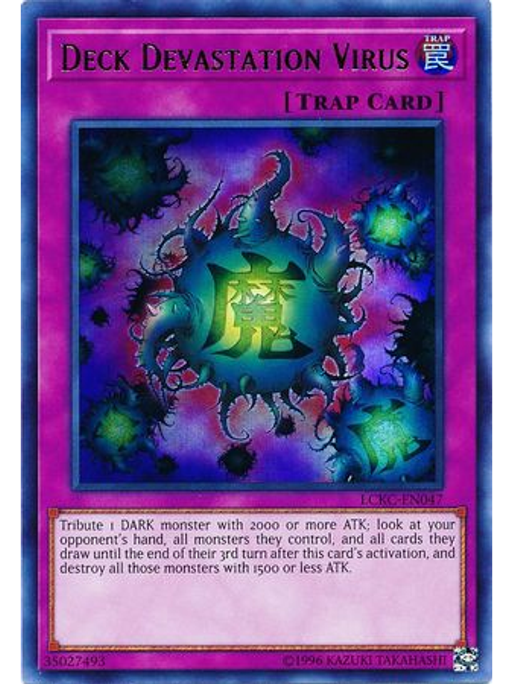 Deck Devastation Virus - LCKC-EN047 - Ultra Rare Unlimited 1