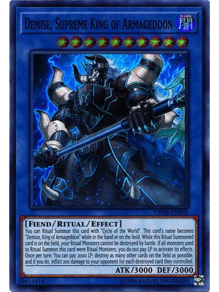 Demise, Supreme King of Armageddon - OP08-EN005 - Super Rare 1
