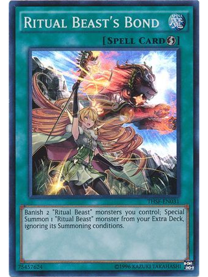 Ritual Beast's Bond - THSF-EN031 - Super Rare Unlimited 1