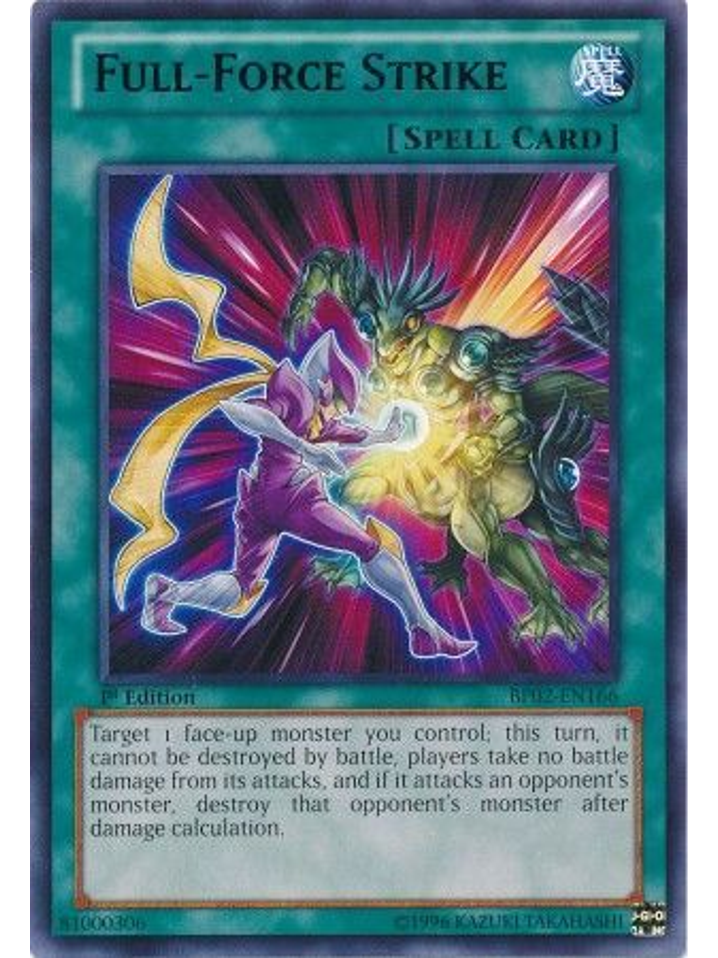 Full-Force Strike - BP02-EN166 - Rare 1st Edition 1