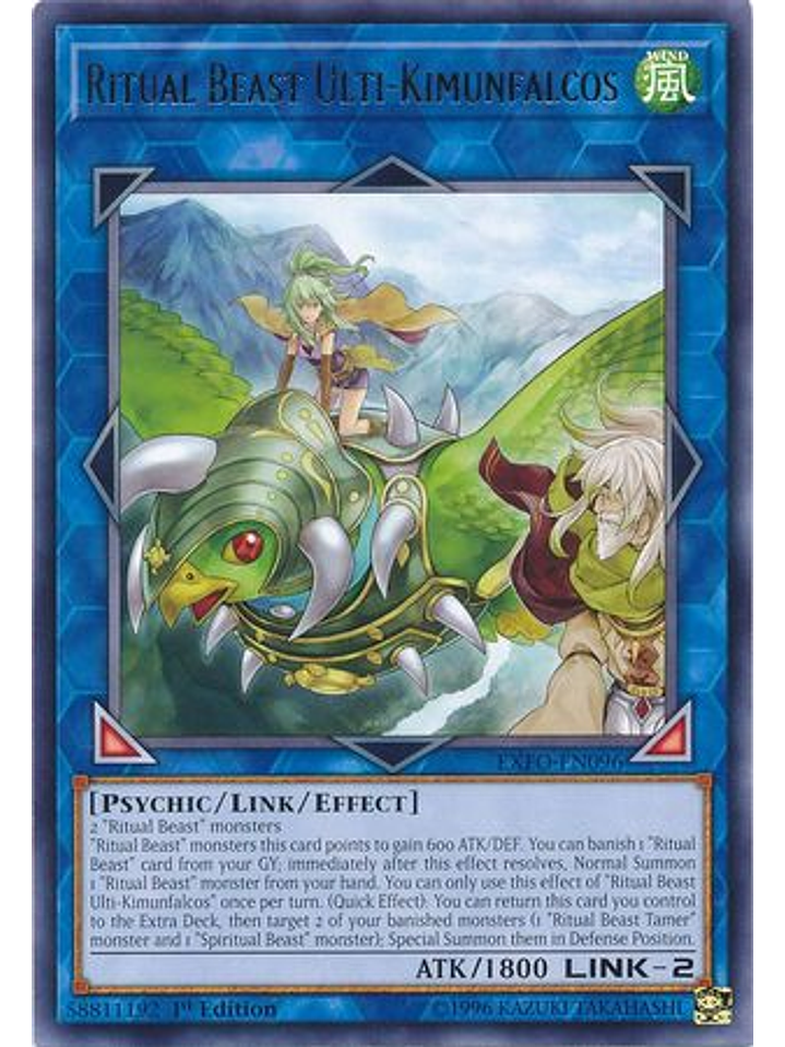 Ritual Beast Ulti-Kimunfalcos - EXFO-EN096 - Rare 1st Edition 1