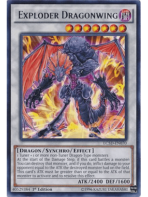 Exploder Dragonwing - LC5D-EN070 - Rare 1st Edition