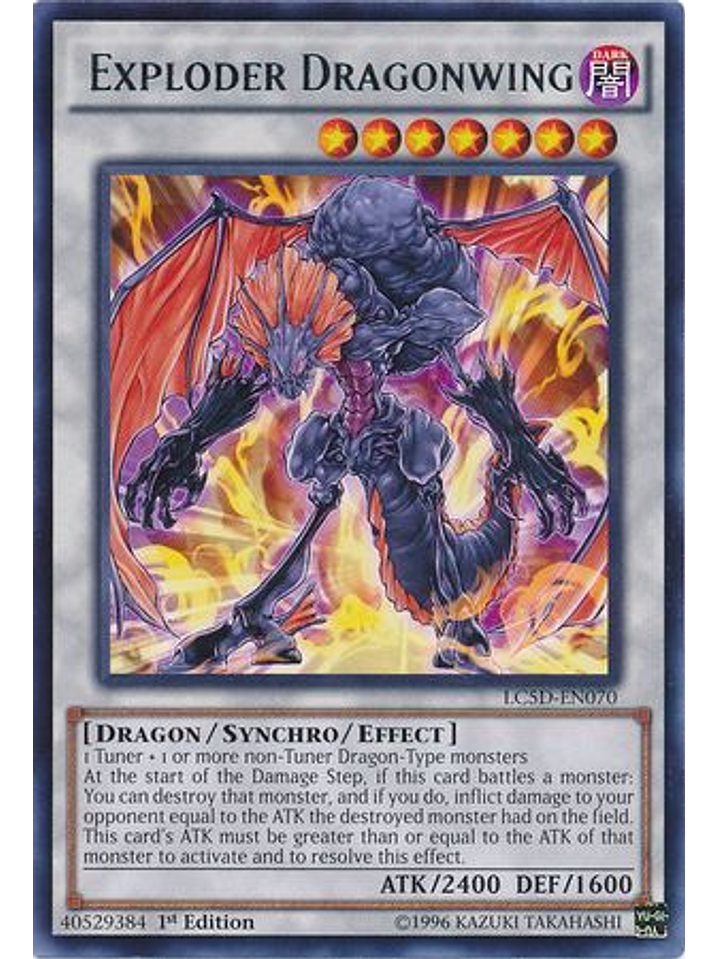 Exploder Dragonwing - LC5D-EN070 - Rare 1st Edition 1