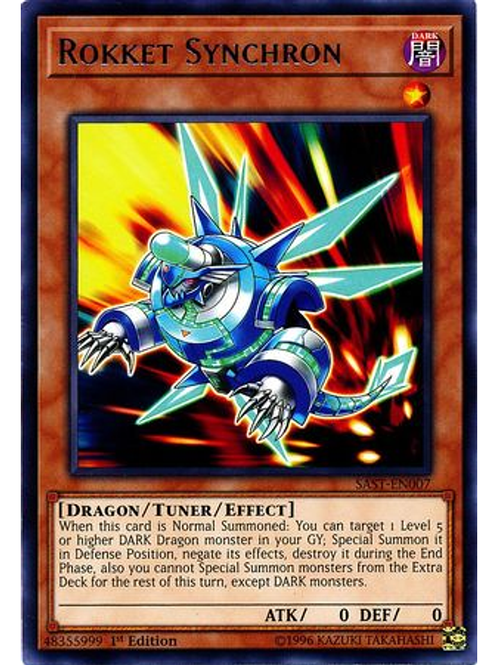 Rokket Synchron - SAST-EN007 - Rare 1st Edition 1