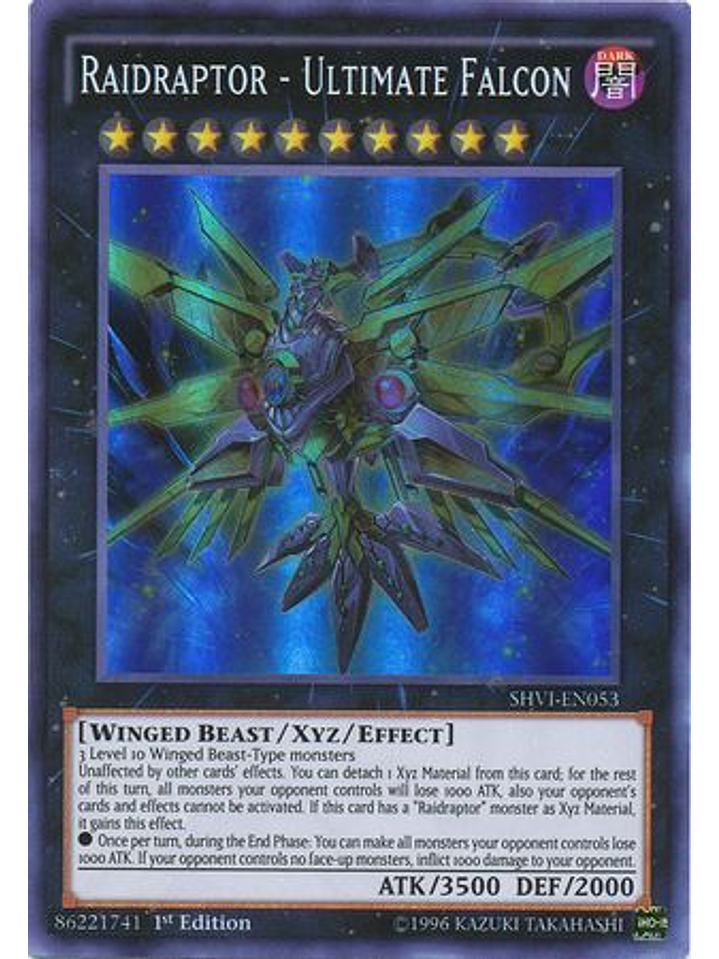Raidraptor - Ultimate Falcon - SHVI-EN053 - Super Rare 1st Edition 1