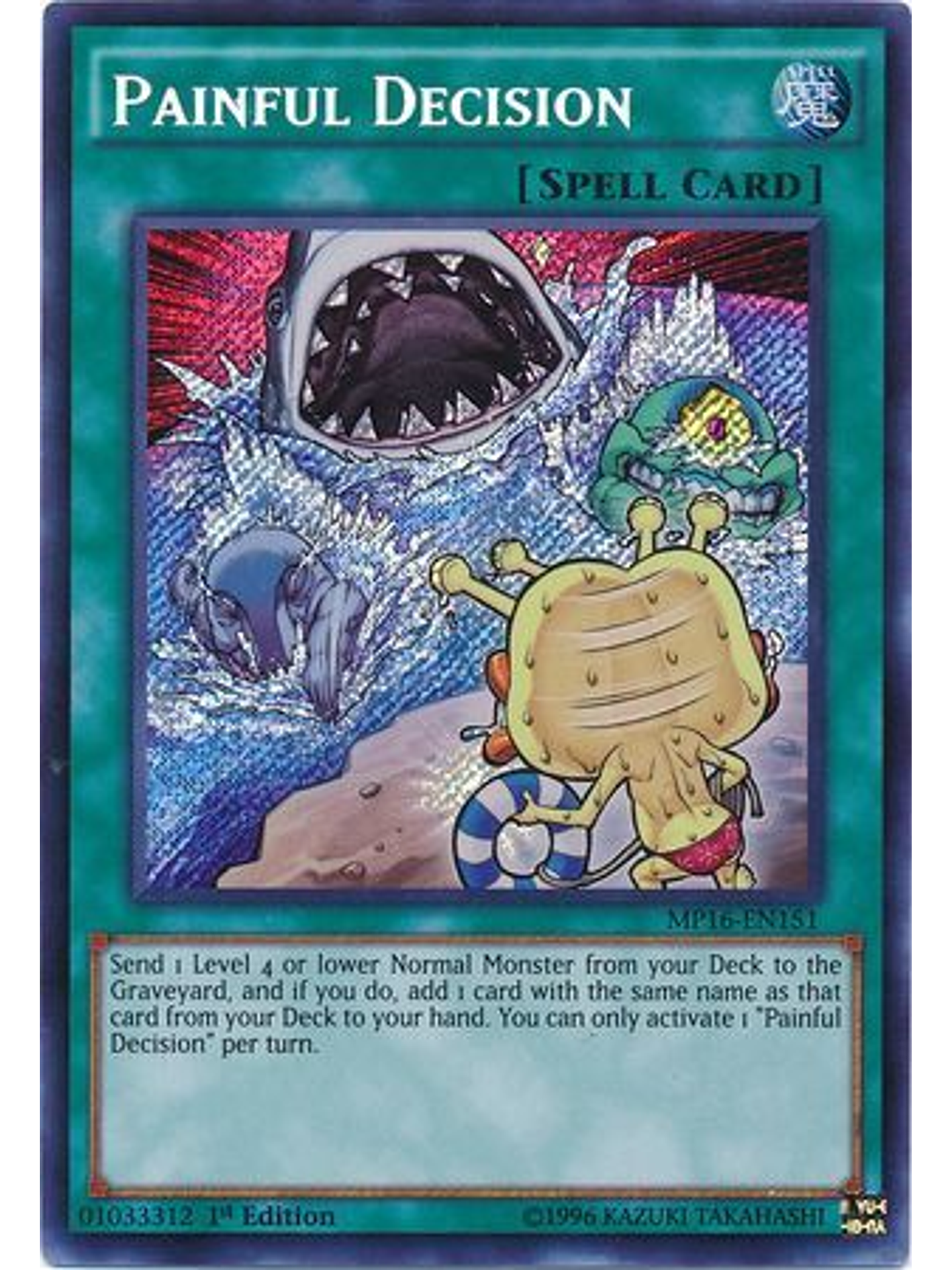 Painful Decision - MP16-EN151 - Secret Rare 1st Edition 1