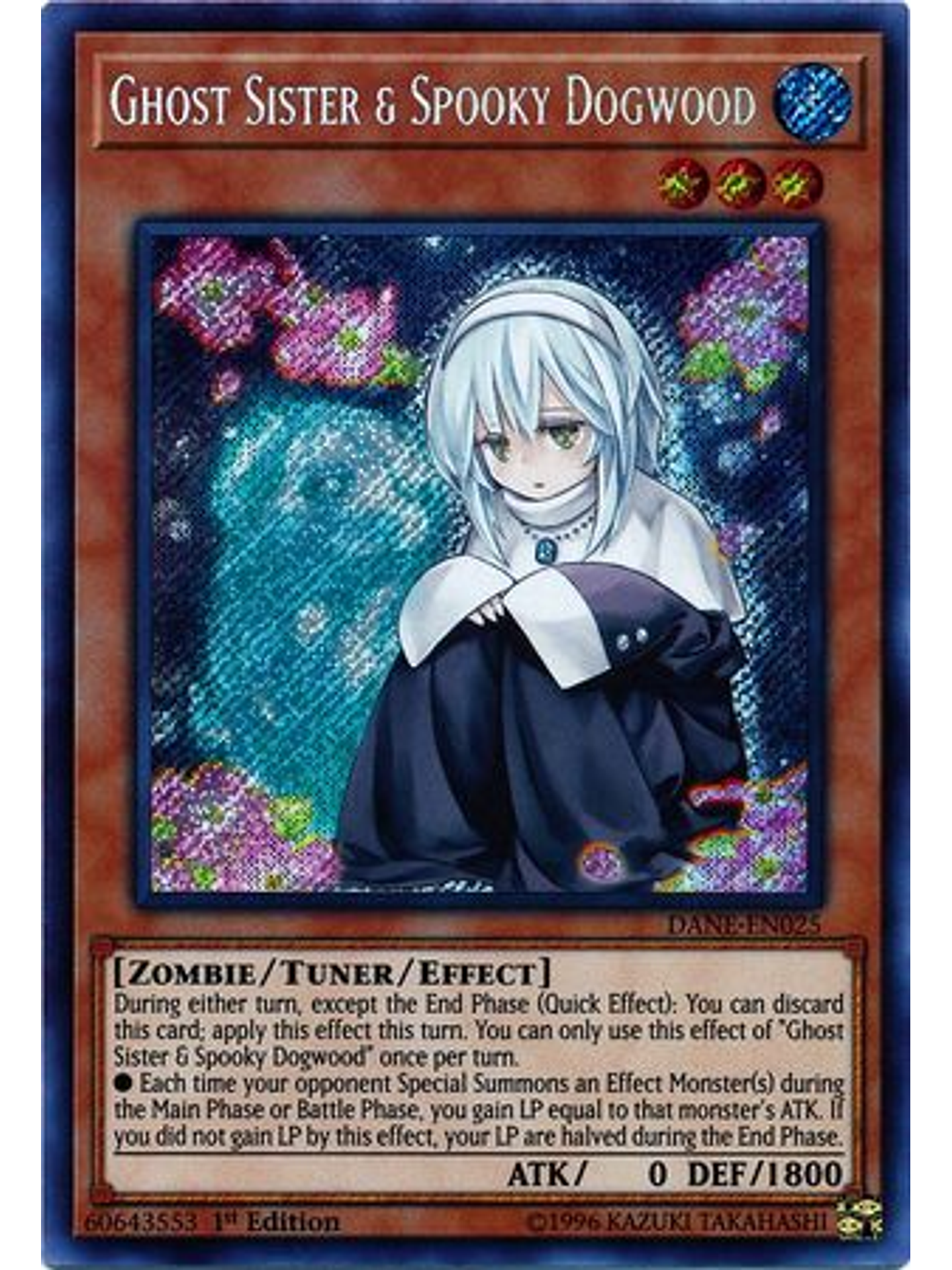 Ghost Sister & Spooky Dogwood - DANE-EN025 - Secret Rare 1st Edition 1