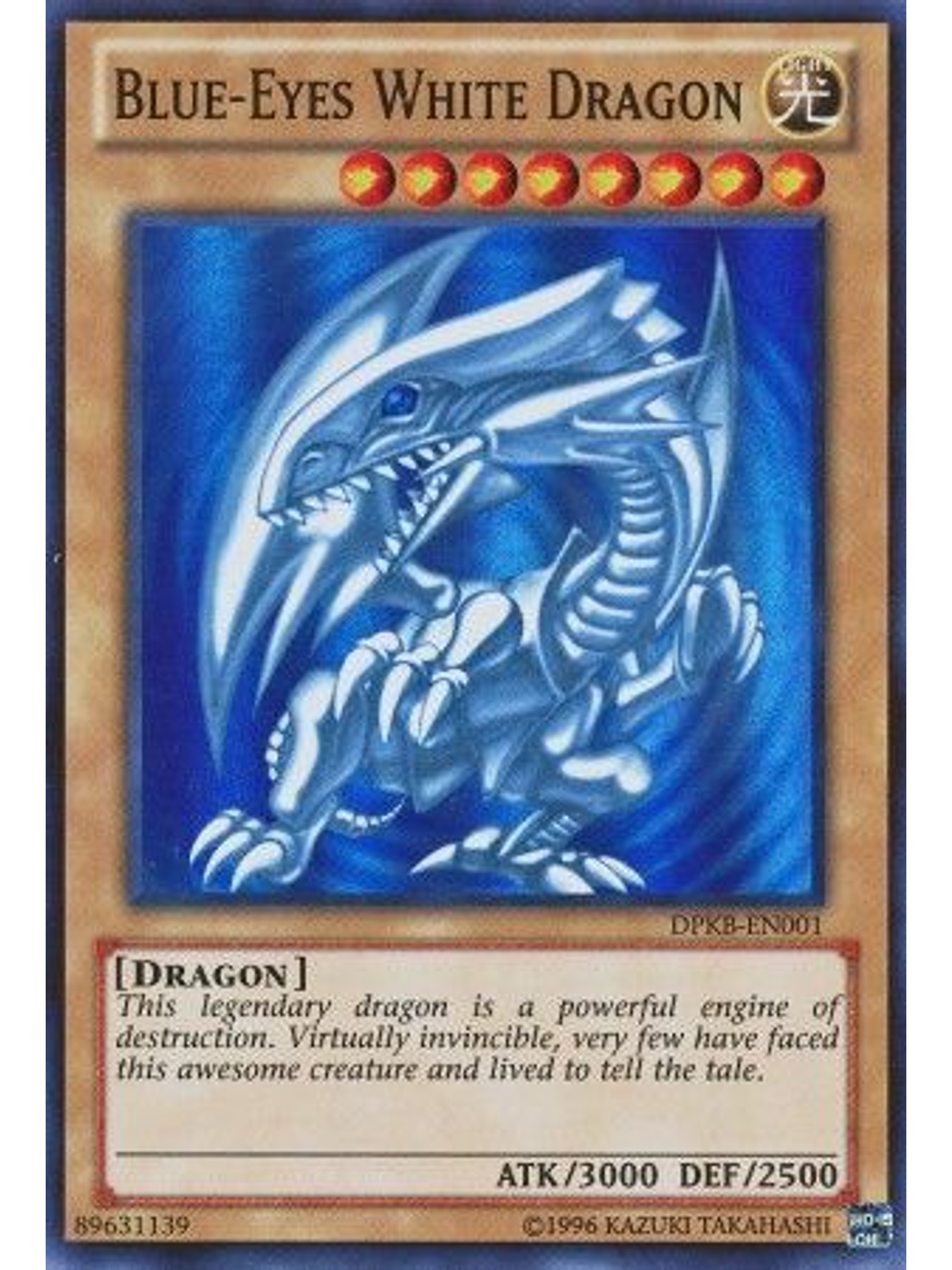 Blue-Eyes White Dragon - DPKB-EN001 - Super Rare Unlimited 1