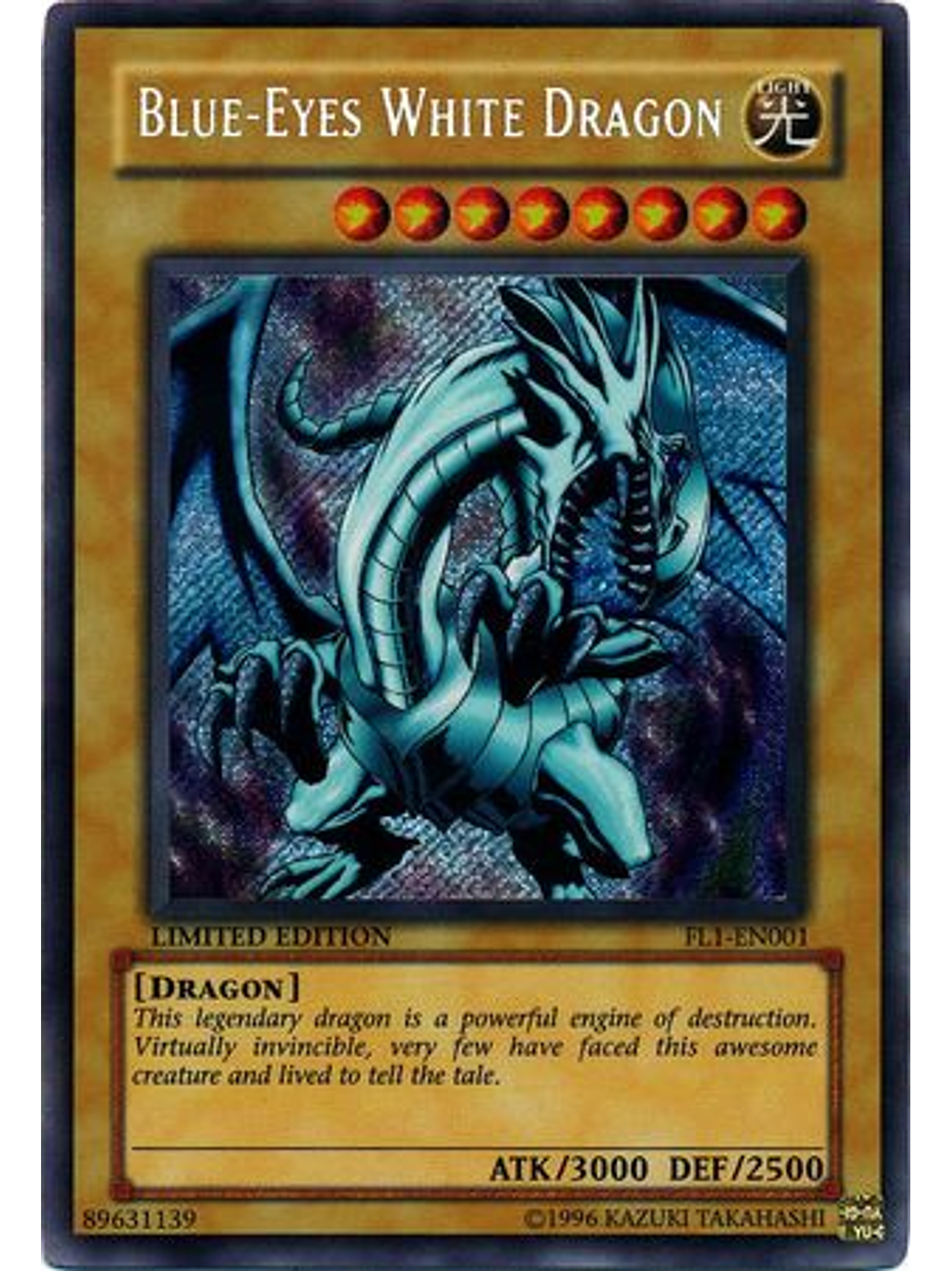 Blue-Eyes White Dragon - FL1-EN001 - Secret Rare 1