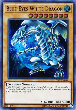 Blue-Eyes White Dragon (Earth Background) - LCKC-EN001 - Ultra Rare Unlimited