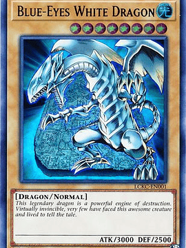 Blue-Eyes White Dragon (Tablet Background) - LCKC-EN001 - Ultra Rare Unlimited