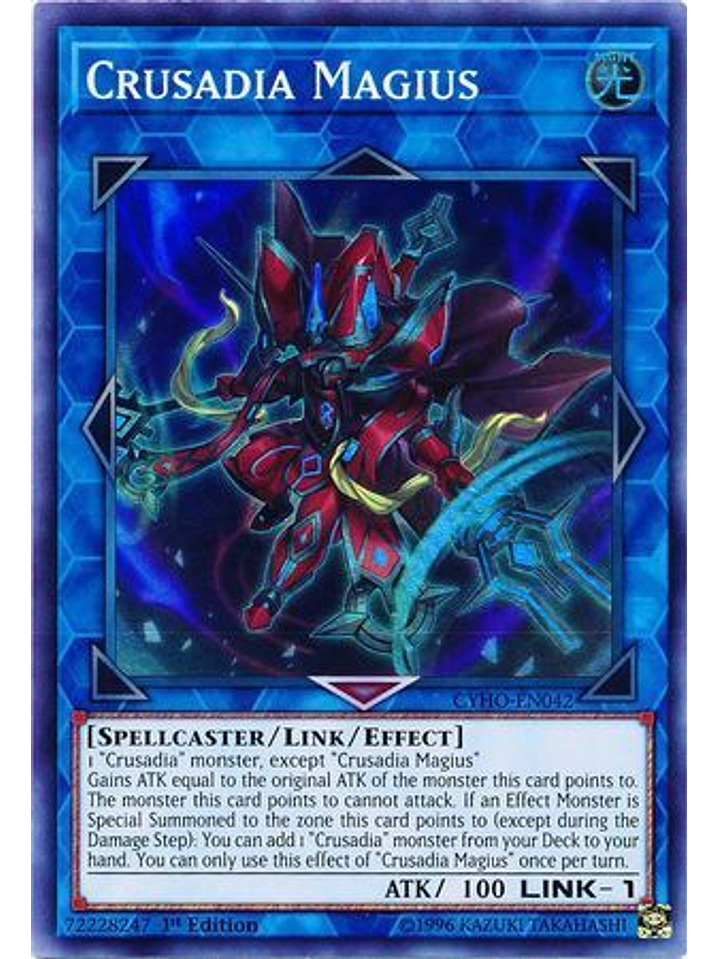 Crusadia Magius - CYHO-EN042 - Super Rare 1st Edition 1