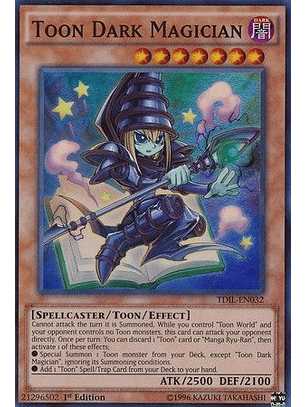 Toon Dark Magician - TDIL-EN032 - Super Rare 1st Edition