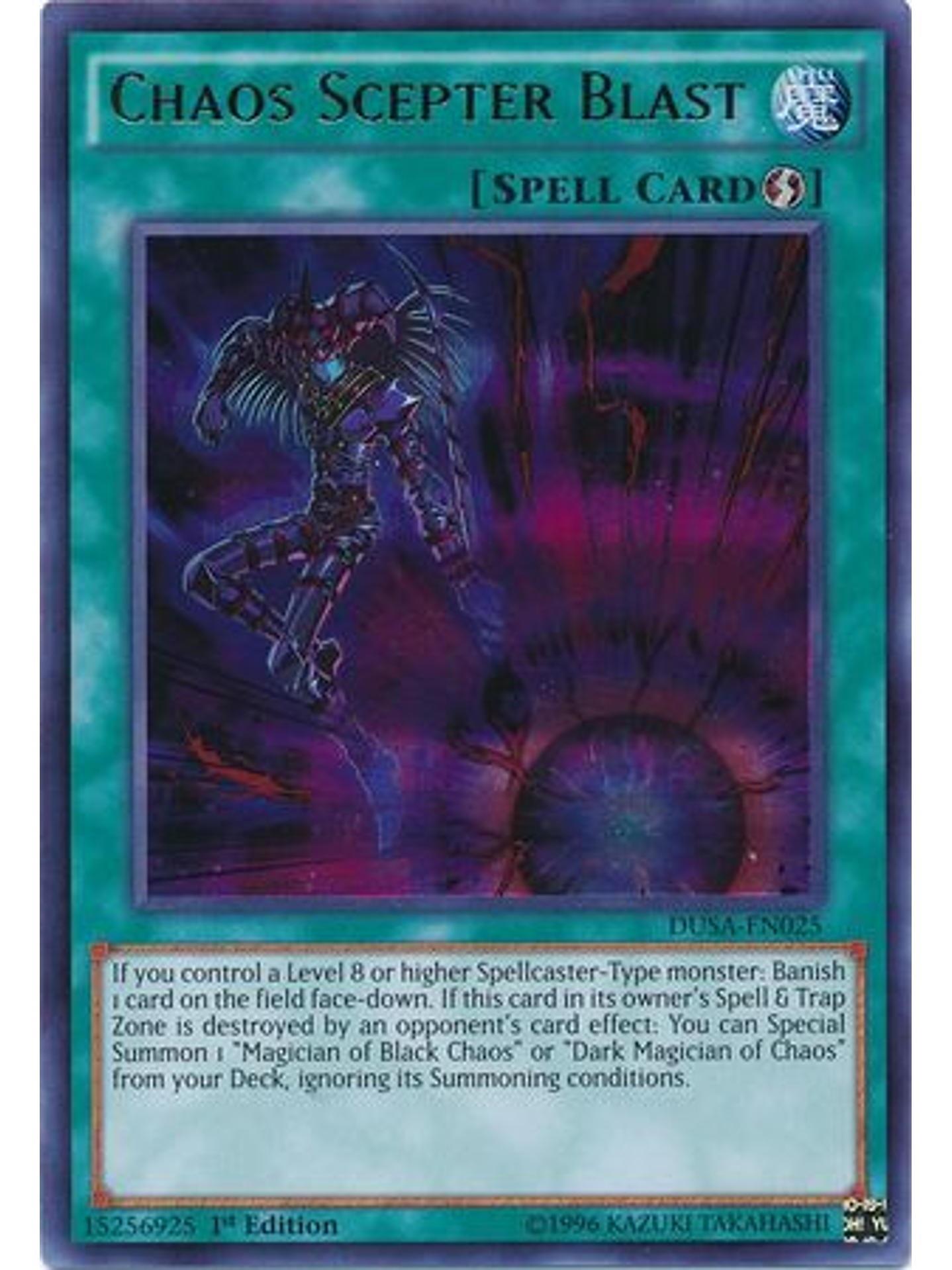 Chaos Scepter Blast - DUSA-EN025 - Ultra Rare 1st Edition 1