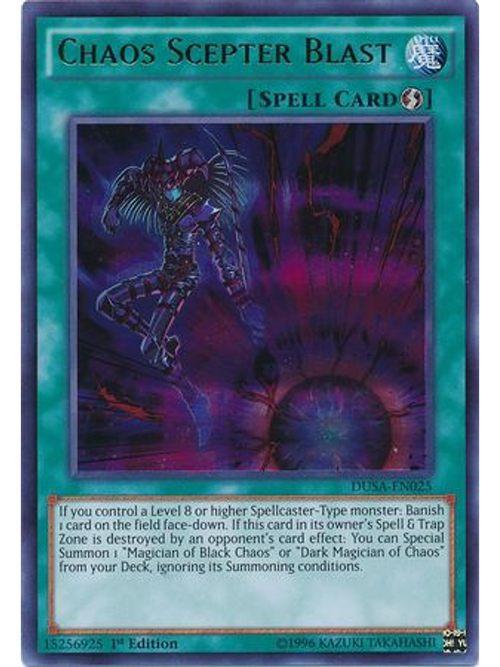 Chaos Scepter Blast - DUSA-EN025 - Ultra Rare 1st Edition 1