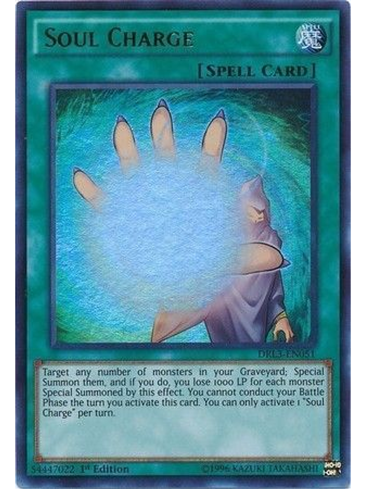 Soul Charge - DRL3-EN051 - Ultra Rare 1st Edition 1