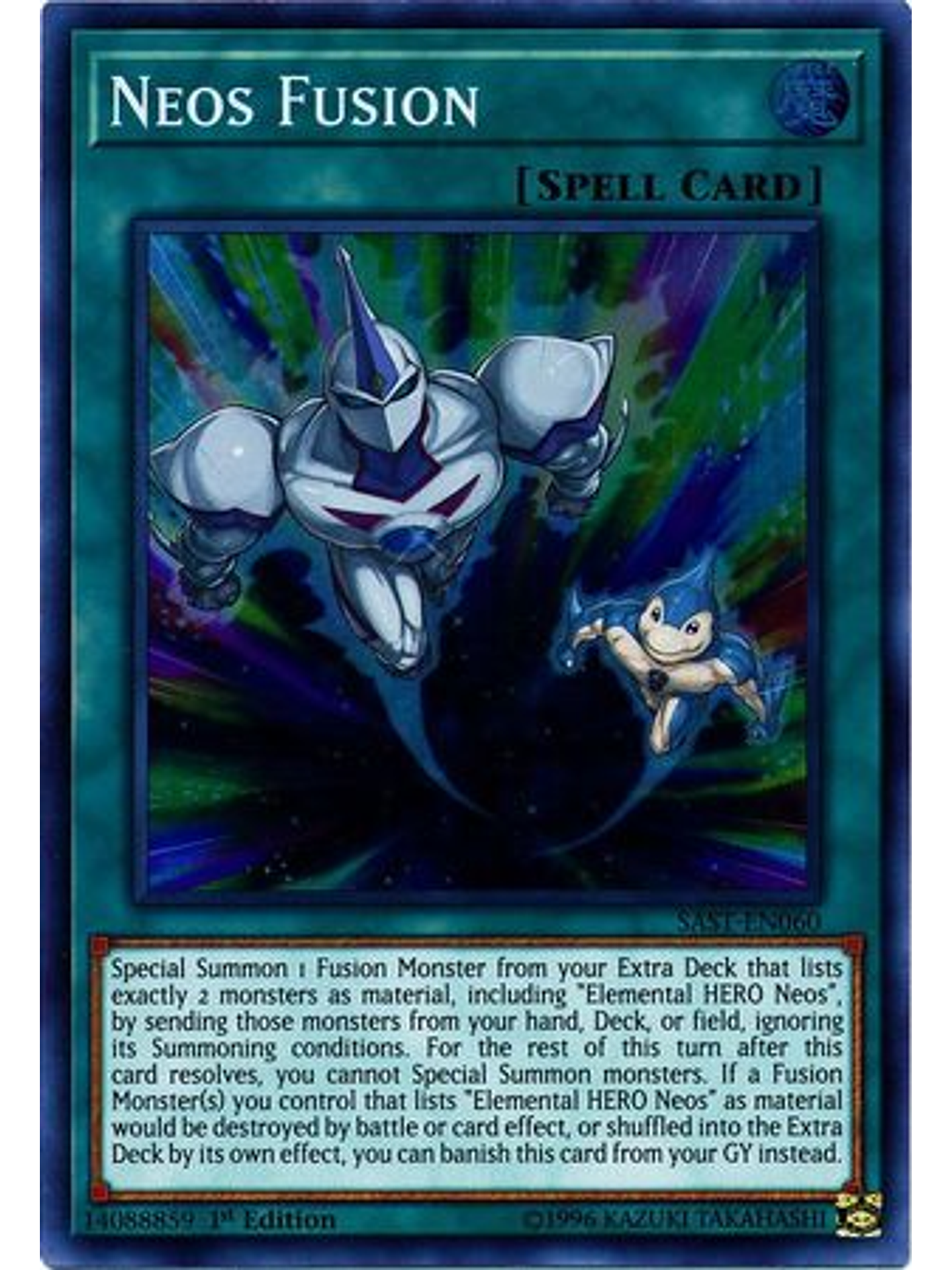 Neos Fusion - SAST-EN060 - Super Rare 1st Edition 1
