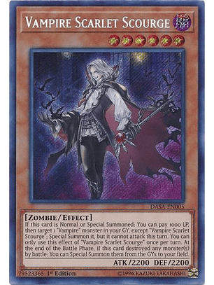 Vampire Scarlet Scourge - DASA-EN005 - Secret Rare 1st Edition