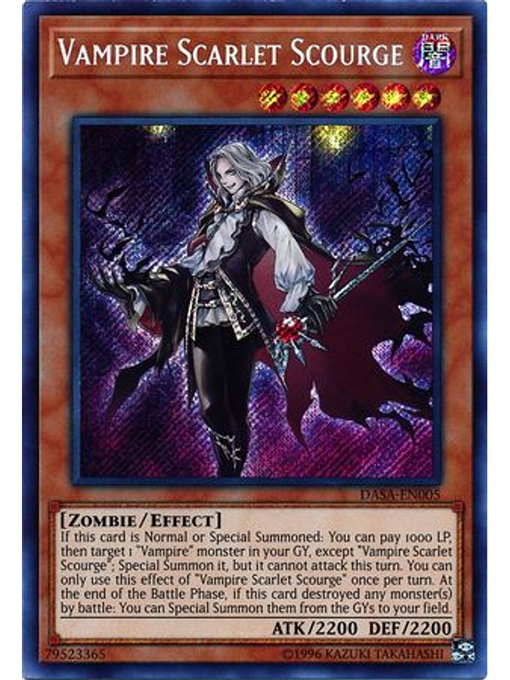 Vampire Scarlet Scourge - DASA-EN005 - Secret Rare Unlimited 1