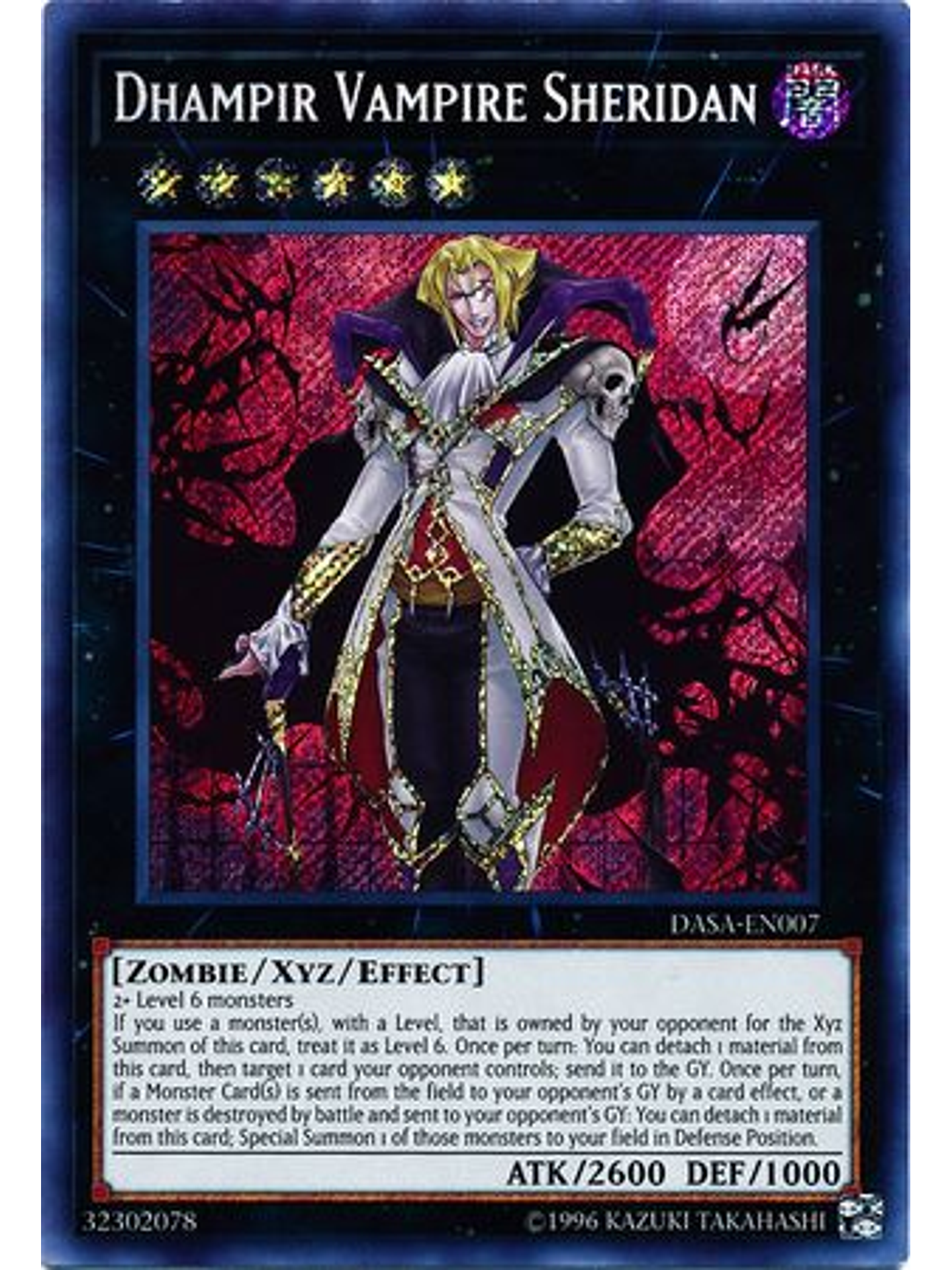 Dhampir Vampire Sheridan - DASA-EN007 - Secret Rare Unlimited 1
