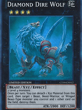 Diamond Dire Wolf - CT10-EN012 - Super Rare