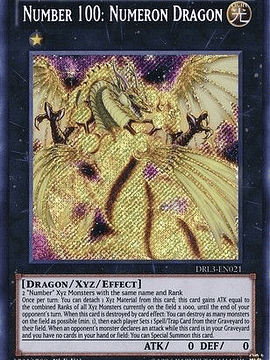 Number 100: Numeron Dragon - DRL3-EN021 - Secret Rare 1st Edition