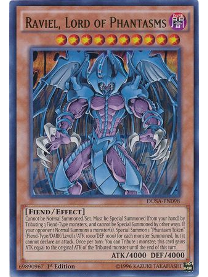 Raviel, Lord of Phantasms - DUSA-EN098 - Ultra Rare 1st Edition 1