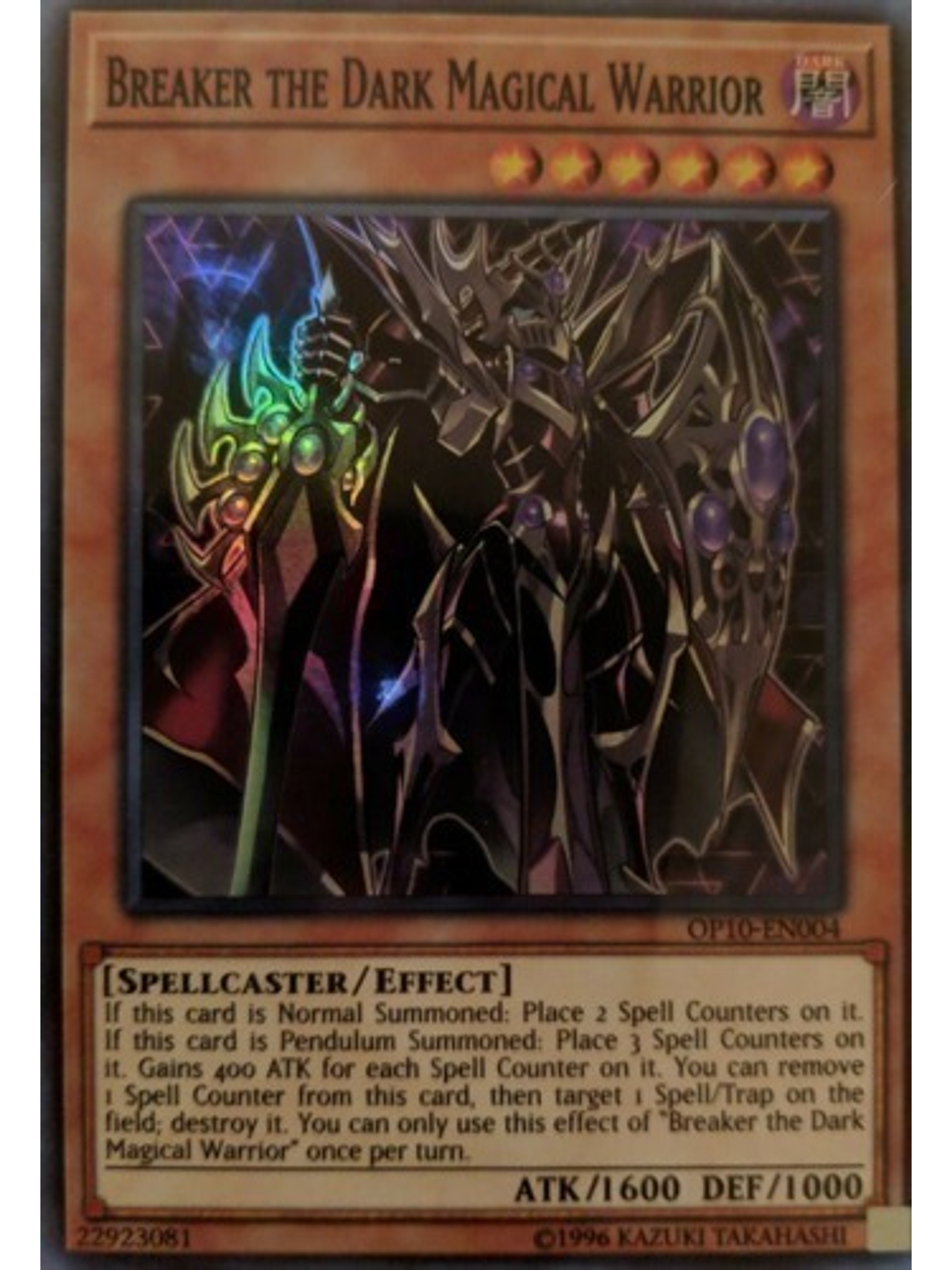 Breaker the Dark Magical Warrior - OP10-EN004 1