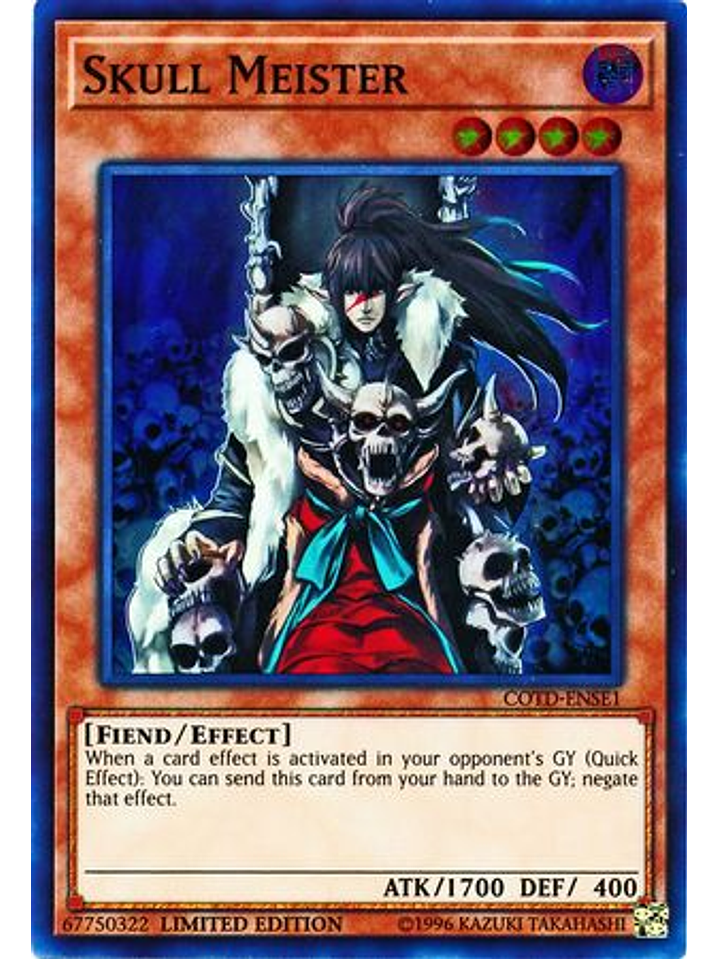 Skull Meister - COTD-ENSE1 - Super Rare Limited Edition 1