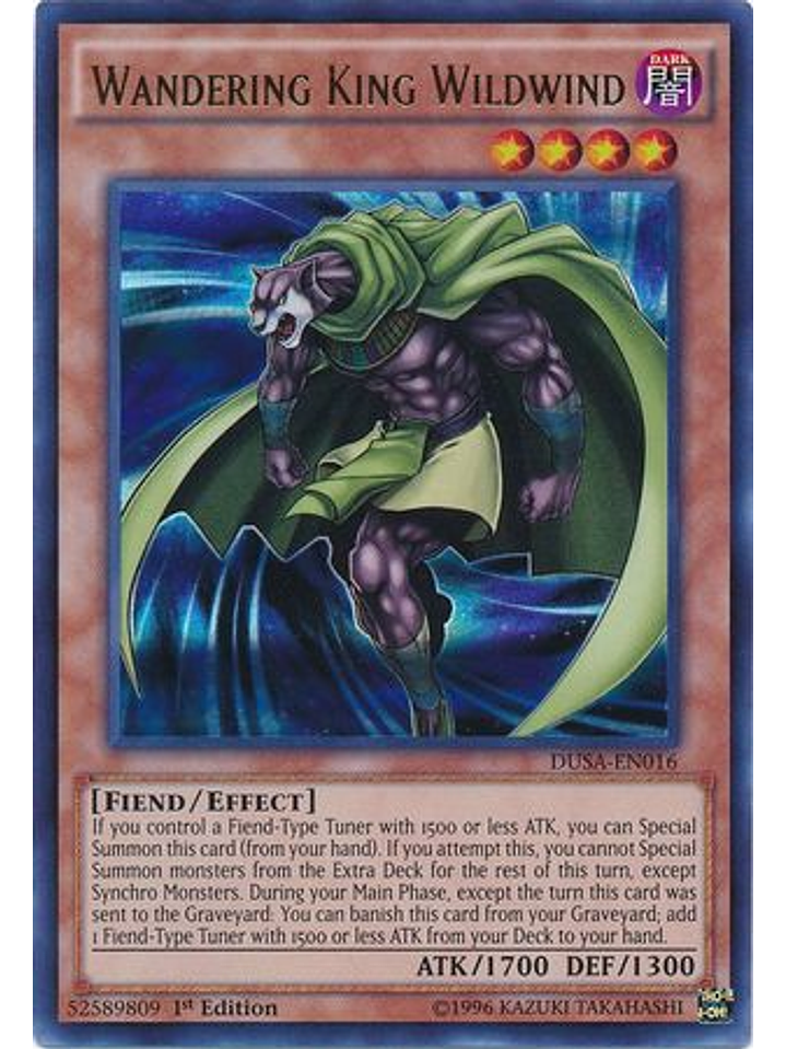 Wandering King Wildwind - DUSA-EN016 - Ultra Rare 1st Edition 1